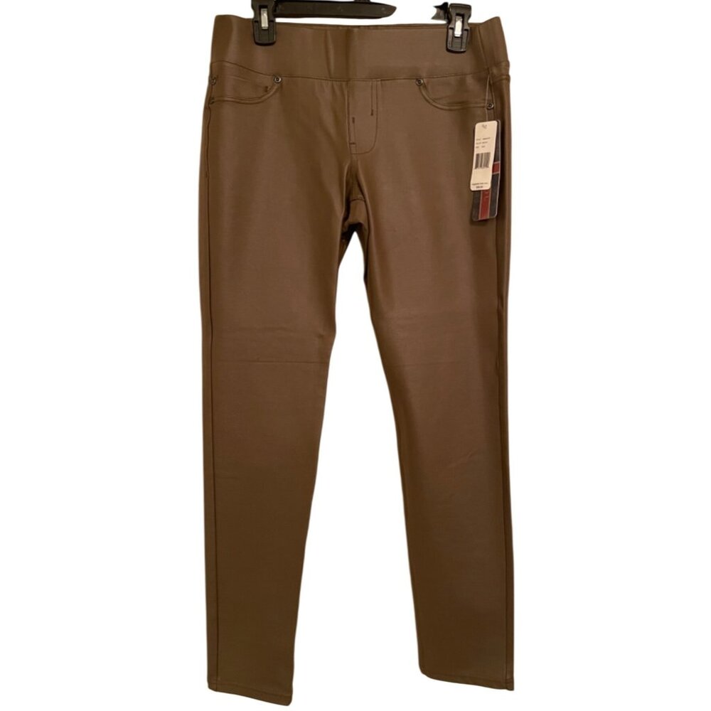 Liverpool Jeans Co. Sienna Pull-On Leather-Look Legging Color Beech Size 29